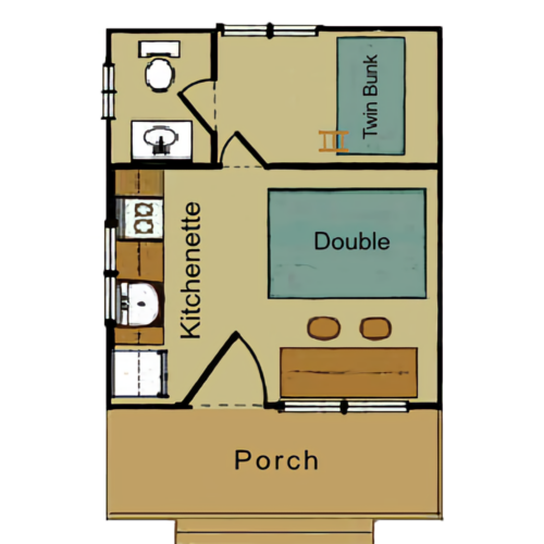 Cabin 6 Floor Plan